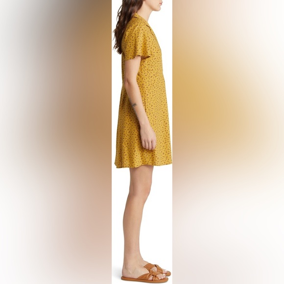 Madewell Kacie Mini Shirtdress in Bitsy Bouquet Size 00 - Picture 4 of 13